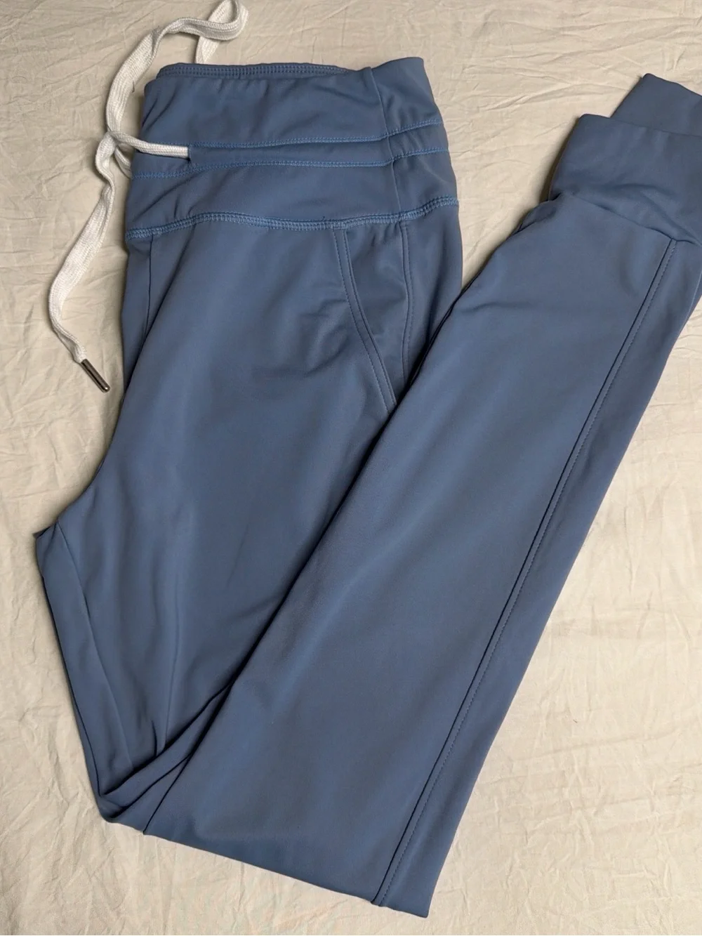 HALARA Light Blue High-Rise Drawstring Leggings